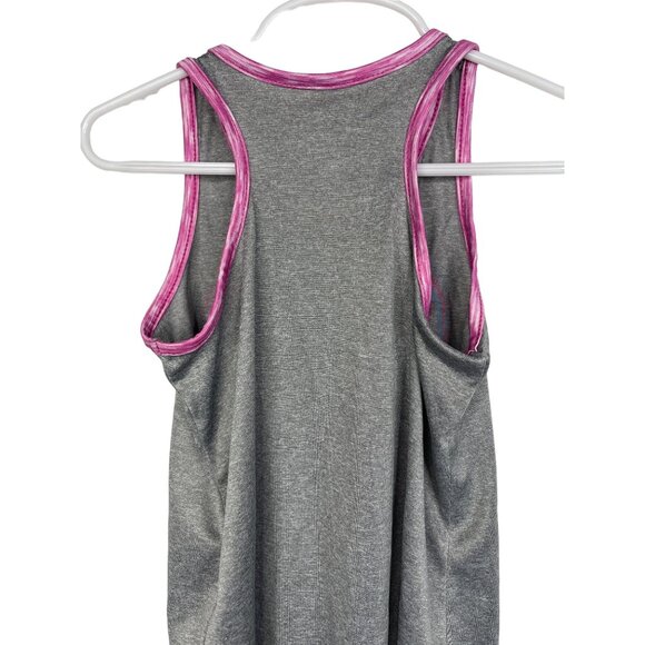 Nike Dri-Fit Heart Tank Gray Pink Girls Size 6 - Picture 9 of 10